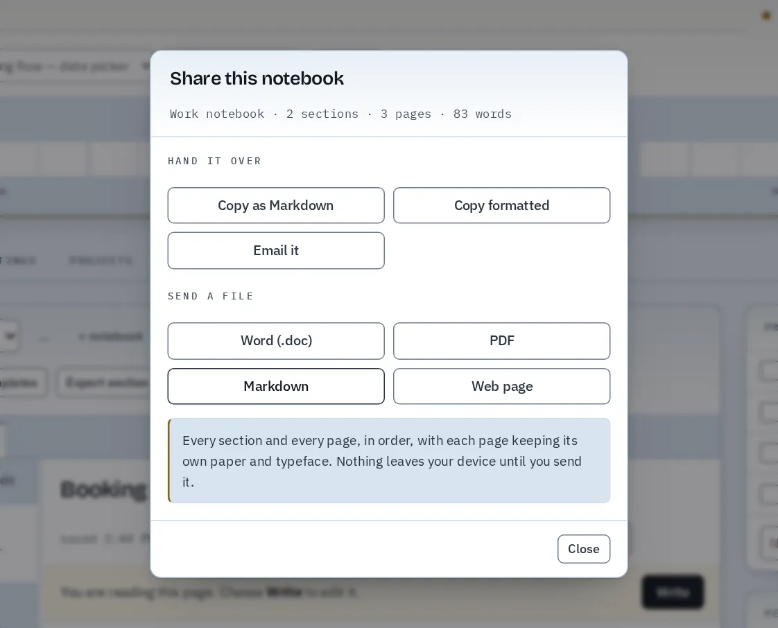 Share this notebook: copy, email, or send it as a file.